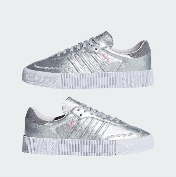 adidas Shoes - Adidas Sambarose Silver Metallic